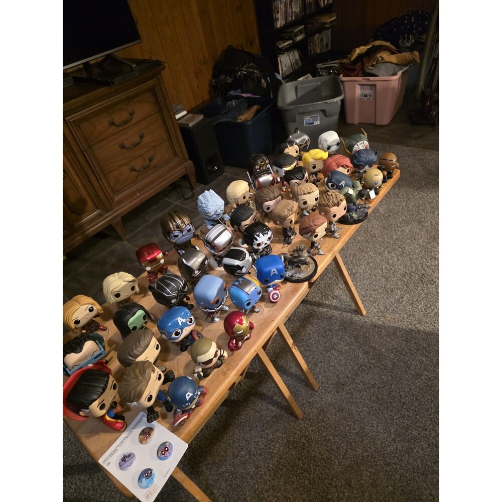 Large Super Hero Funko Lot (50+) Capt America Iron Man Marvel DC